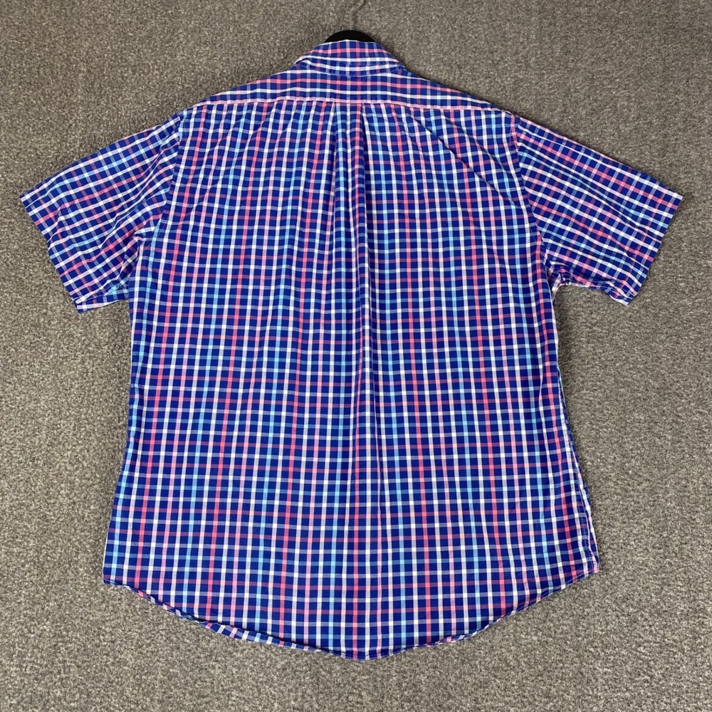 Brooks Brothers Navy, Pink & Light Blue Plaid Button-Down Shirt - Picture 8 of 12